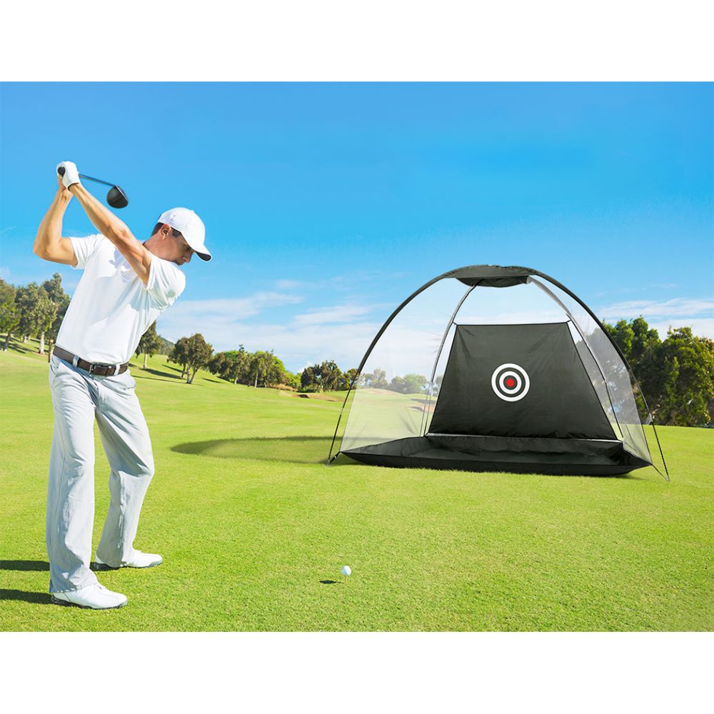 Golf Practice Net Tent Portable Training Aid Driving Target Mat Soccer - 3M
