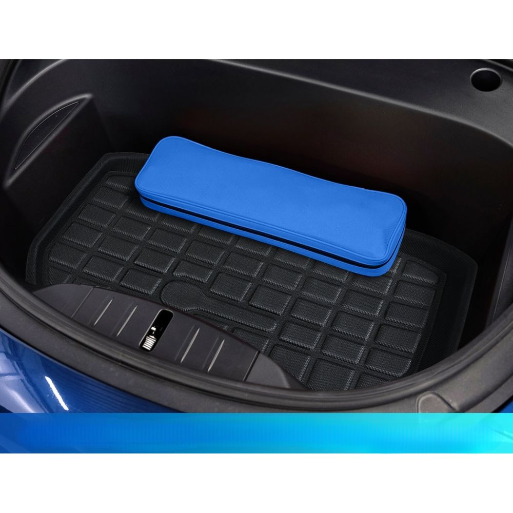 3PCS Car Rear Front Cargo Trunk Toolbox Luggage Rubber Mats for Tesla Model 3 2021-2022