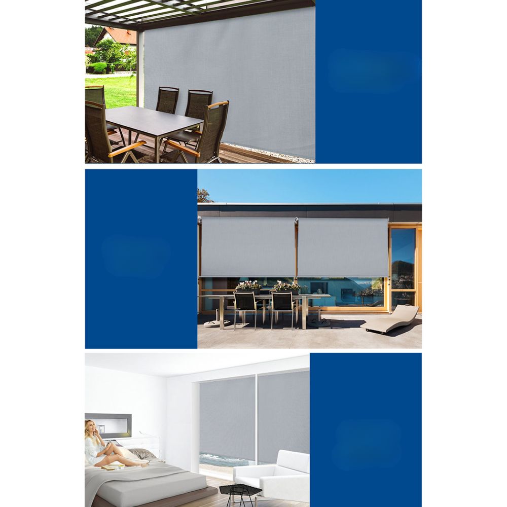 Outdoor Blind Window Roll Down Canopy Privacy Screen - 3x2.5m