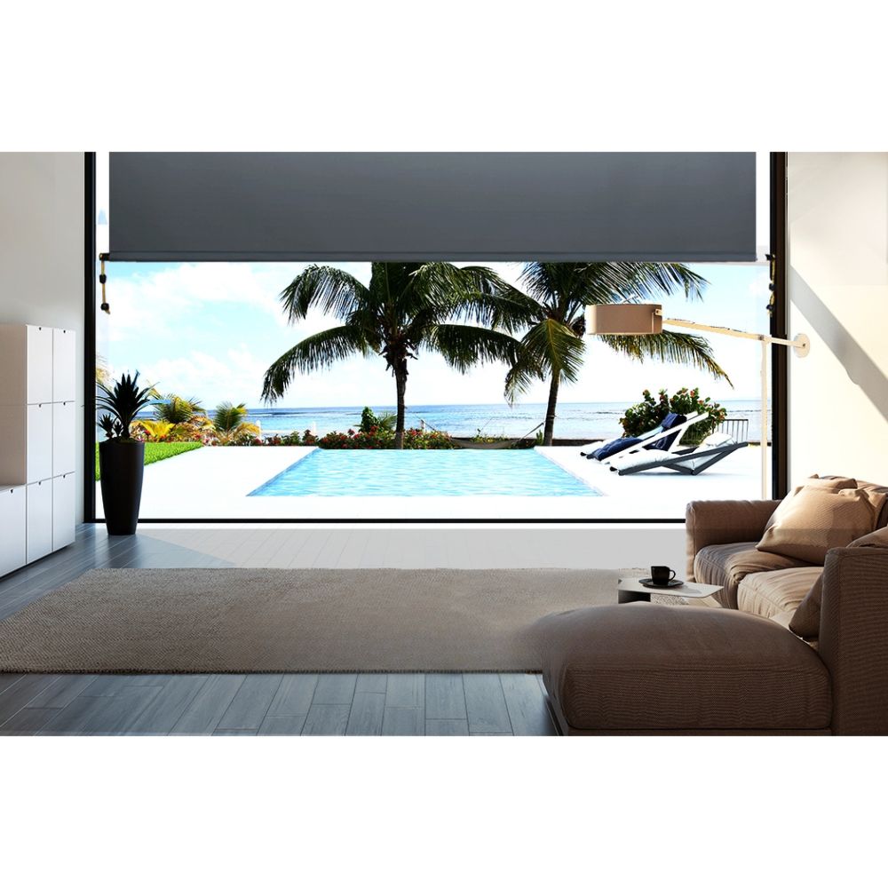 Outdoor Blind Window Roll Down Canopy Privacy Screen - 1.8x2.5m