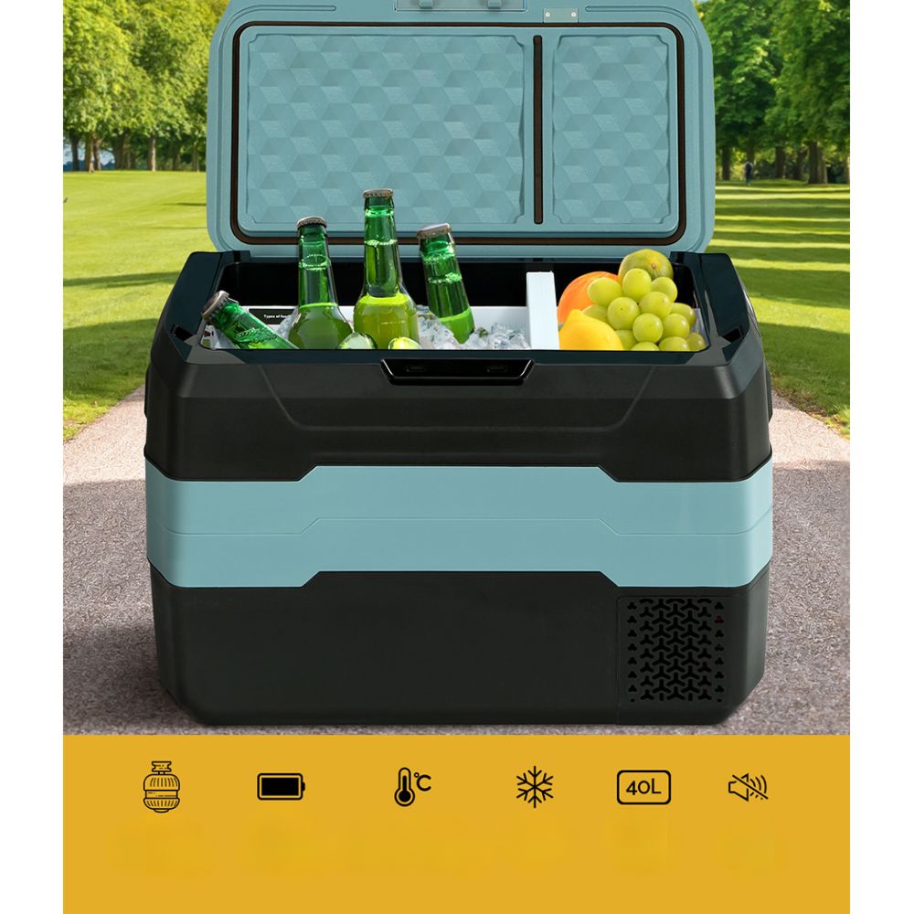 40L Portable Fridge Freezer Fridges Cooler Camping 12V/24V/240V Caravan