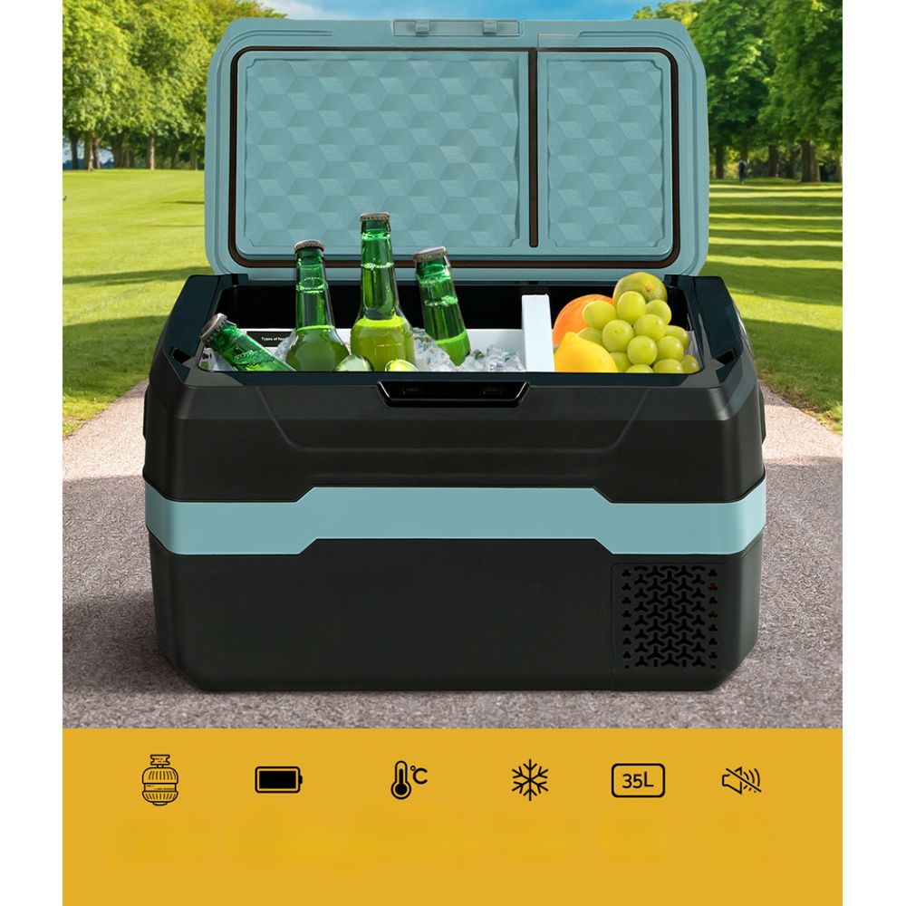35L Portable Fridge Freezer Fridges Cooler Camping 12V/24V/240V Caravan