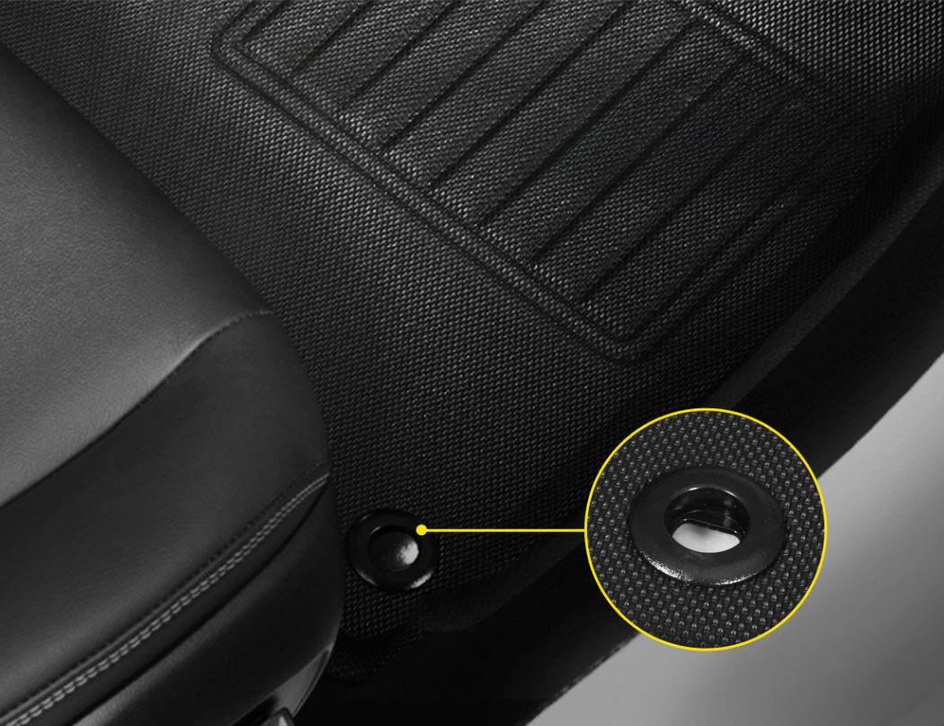 Car Rubber Floor Mats 2015 to 2022 Model - For Toyota Hilux Dual Cab