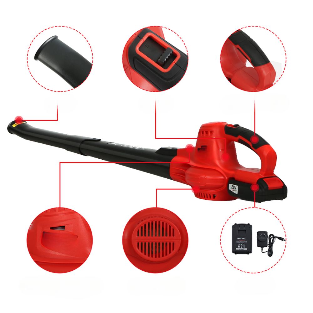Home Cordless Leaf Blower Garden Lithium Electric Battery - 2 Speed