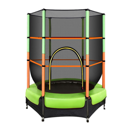 Trampoline Kids Trampolines Cover Safety Net Pad Ladder Gift Green - 4.5ft