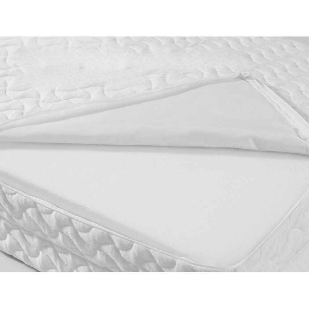 Foldable Mattress Portacot Travel Cot Bamboo Cover - White