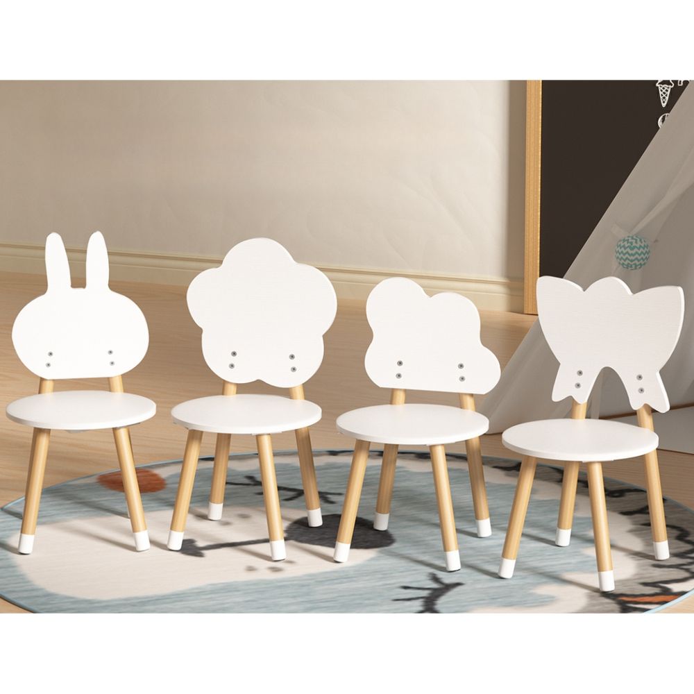 Kids Table Chairs Set Children Activity Study Play Desk - Set of 5