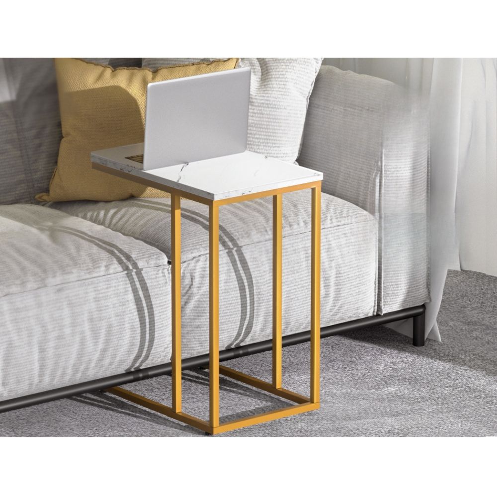 Coffee Table Side Table Laptop Desk Bedside Sofa Wooden Table Marbel
