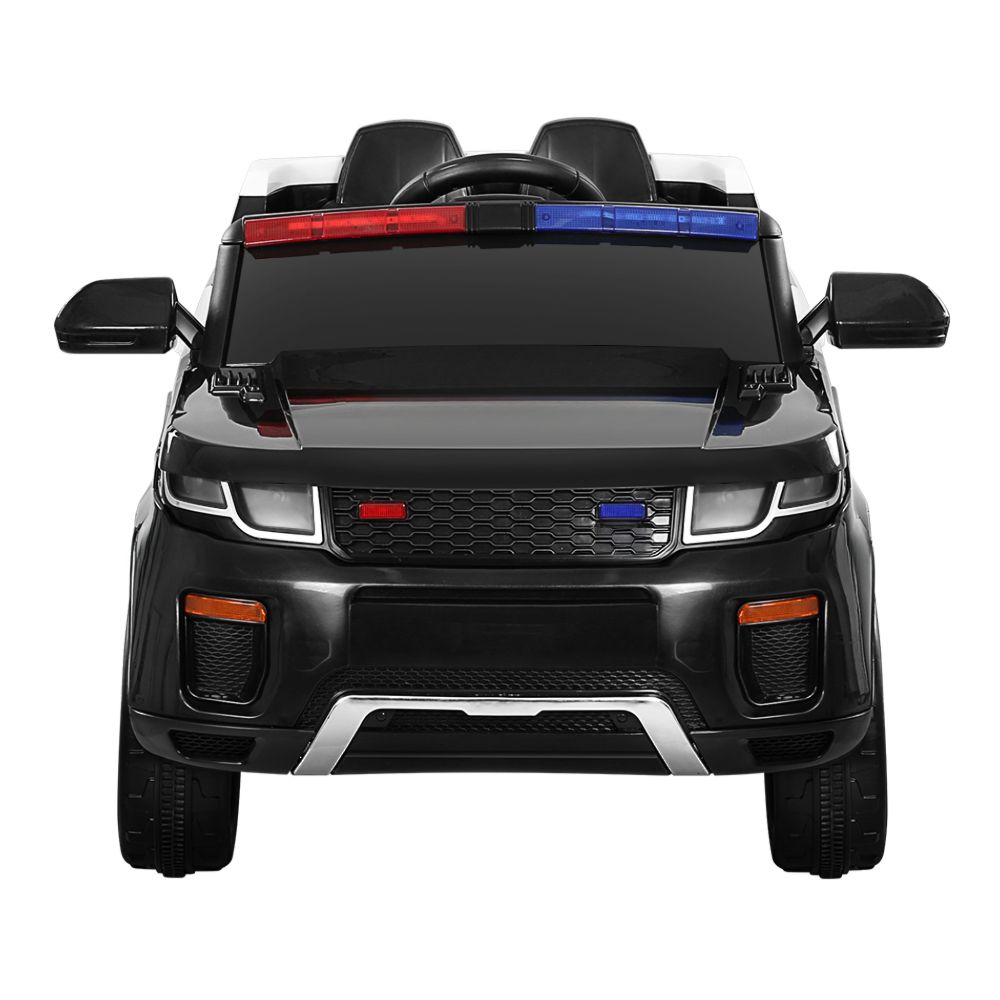 Kids Ride On Car Electric Patrol Police Toy Cars Remote Control 12V Black
