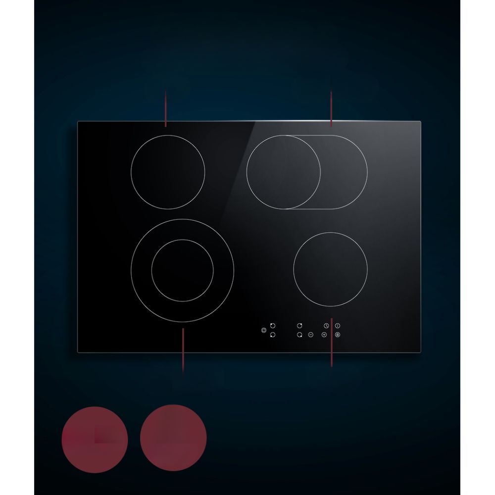 Ceramic Cooktop 77cm Electric Cooker 4 6 Burner Stove Hob Touch Control