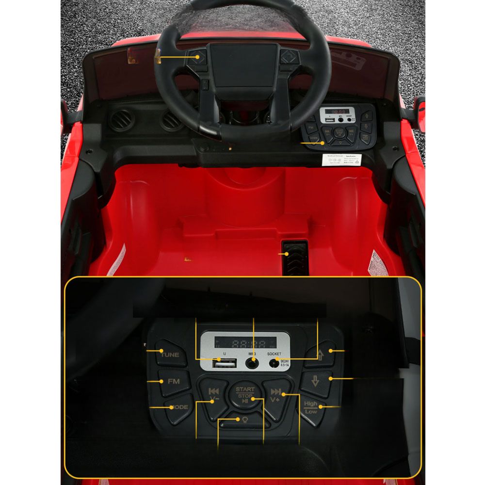 Ride On Car Kids Electric Toy Cars Off Road Jeep 12V Battery Red
