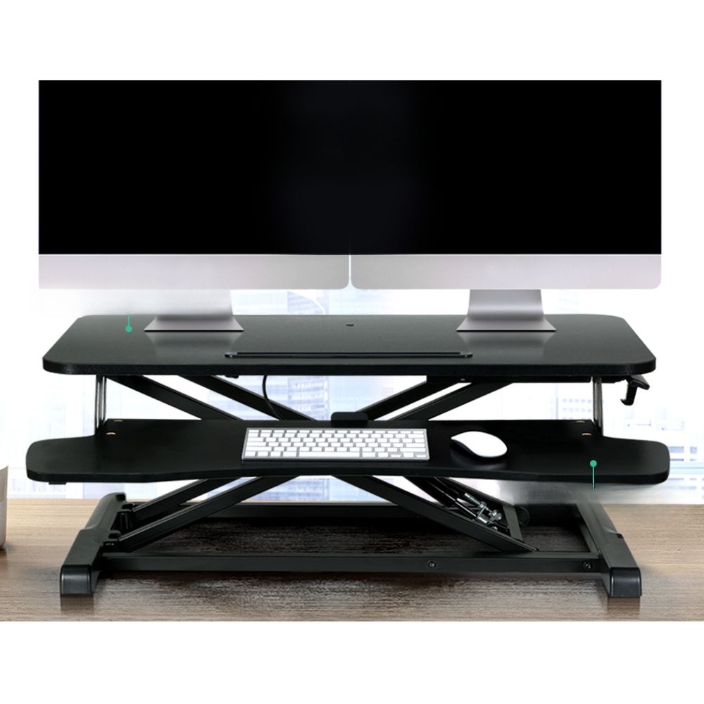Standing Desk Riser Height Adjustable Sit Stand Computer Laptop Desktop