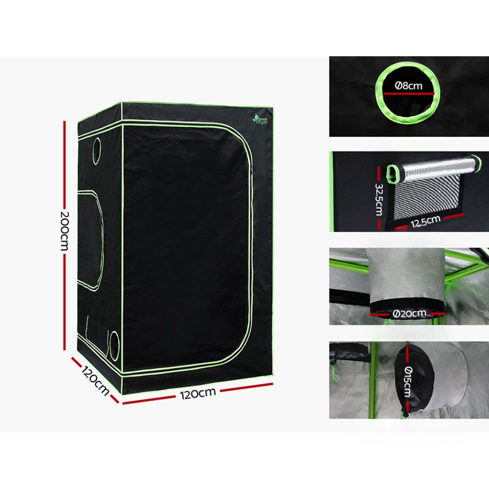Grow Tent 4500W LED Grow Light Hydroponics Kits System 1.2x1.2x2M