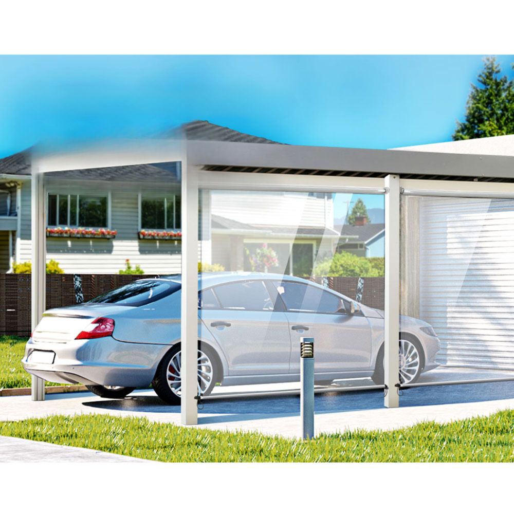 Outdoor Blind Roll Down Retractable Window Shade - 1.4x2.4m