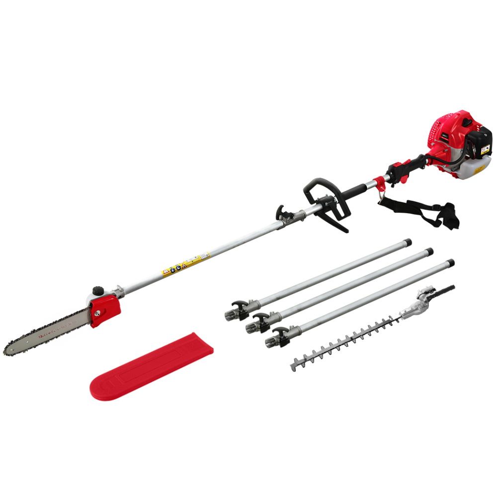 Garden Pole Chainsaw Petrol Hedge Trimmer Chain Saw Cutter - 3.4HP