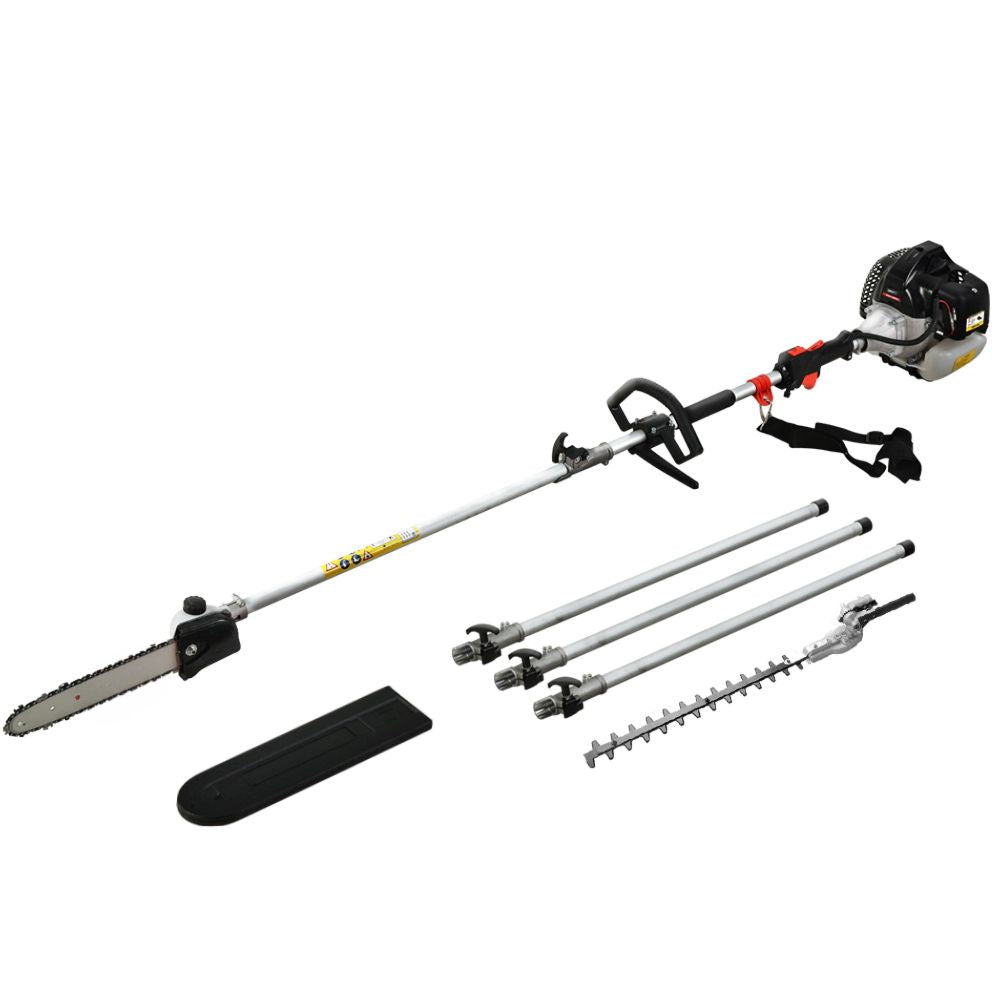 Home Pole Chainsaw Hedge Trimmer Chain Saw Brush Cutter - Black