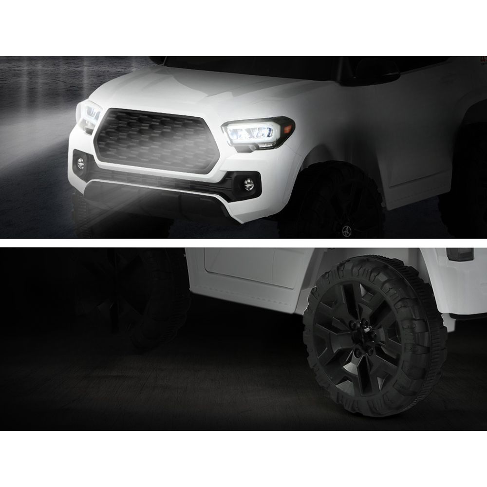 Toyota Ride On Car Kids Electric Toy Cars Tacoma Off Road Jeep 12V Battery White