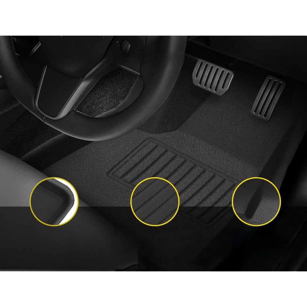 Car Rubber Floor Mats 2021 to 2022 Model - For Tesla Model Y