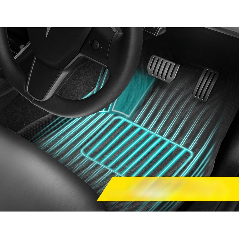 Car Rubber Floor Mats 2021 to 2022 Model - For Tesla Model Y