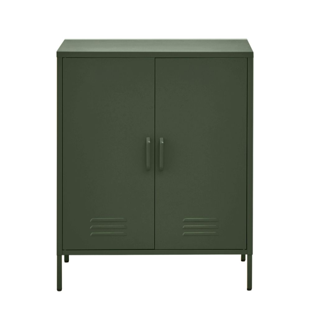 Buffet Sideboard Locker Metal Storage Cabinet - Green