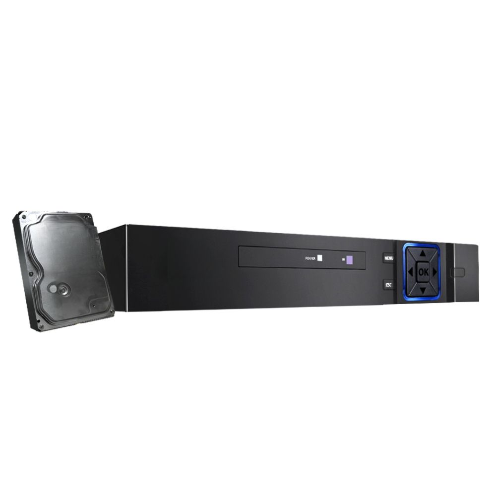 CCTV Security Camera System 4CH DVR 1080P 5in1 Recorder Video 4TB