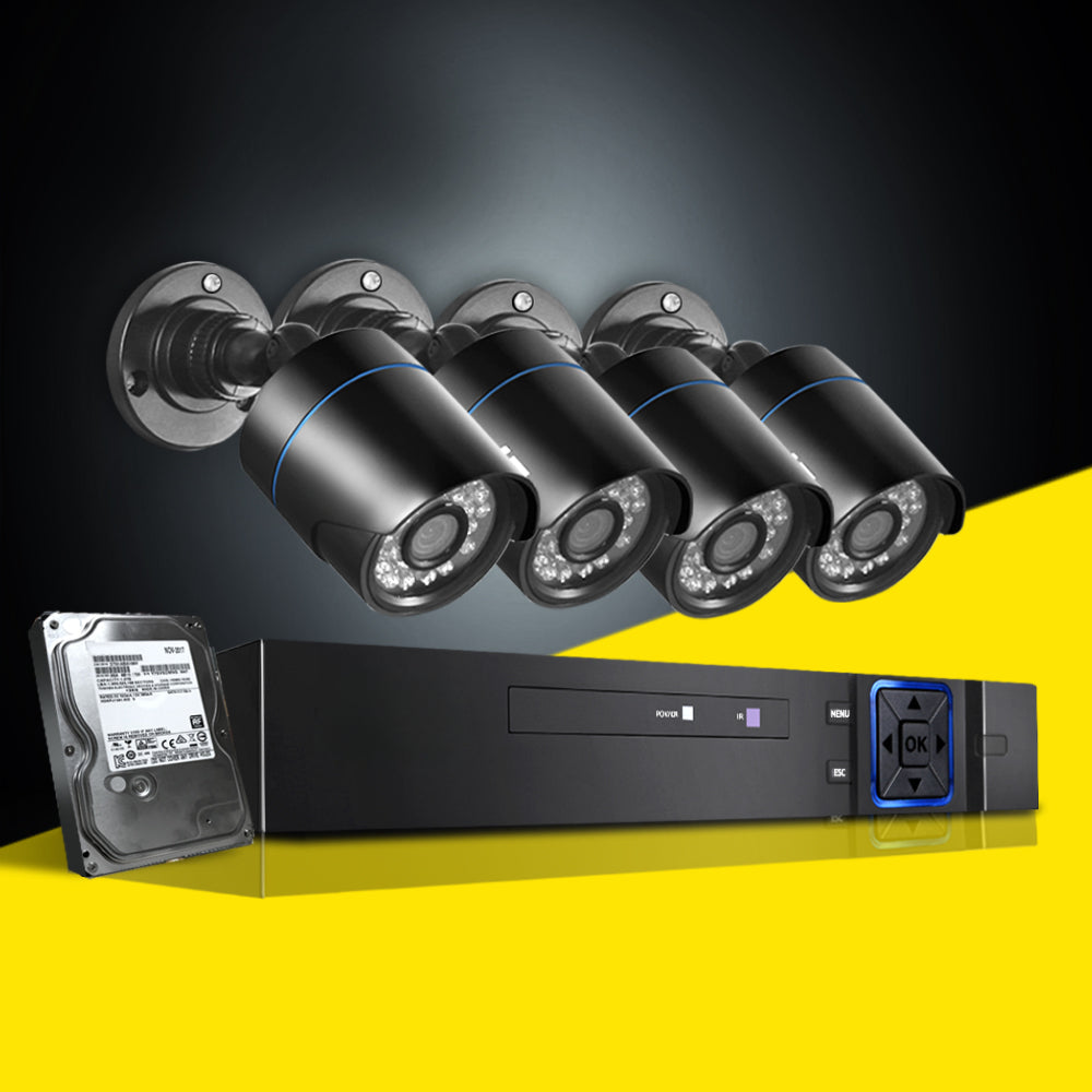 CCTV Camera Home Security System Outdoor 1080P 8CH DVR 4TB Hard Drive