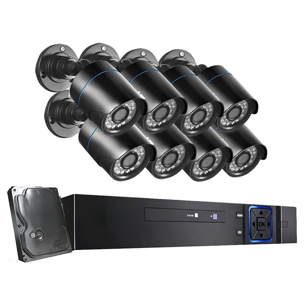CCTV Camera Home Security System Outdoor 1080P 8CH DVR 4TB Hard Drive