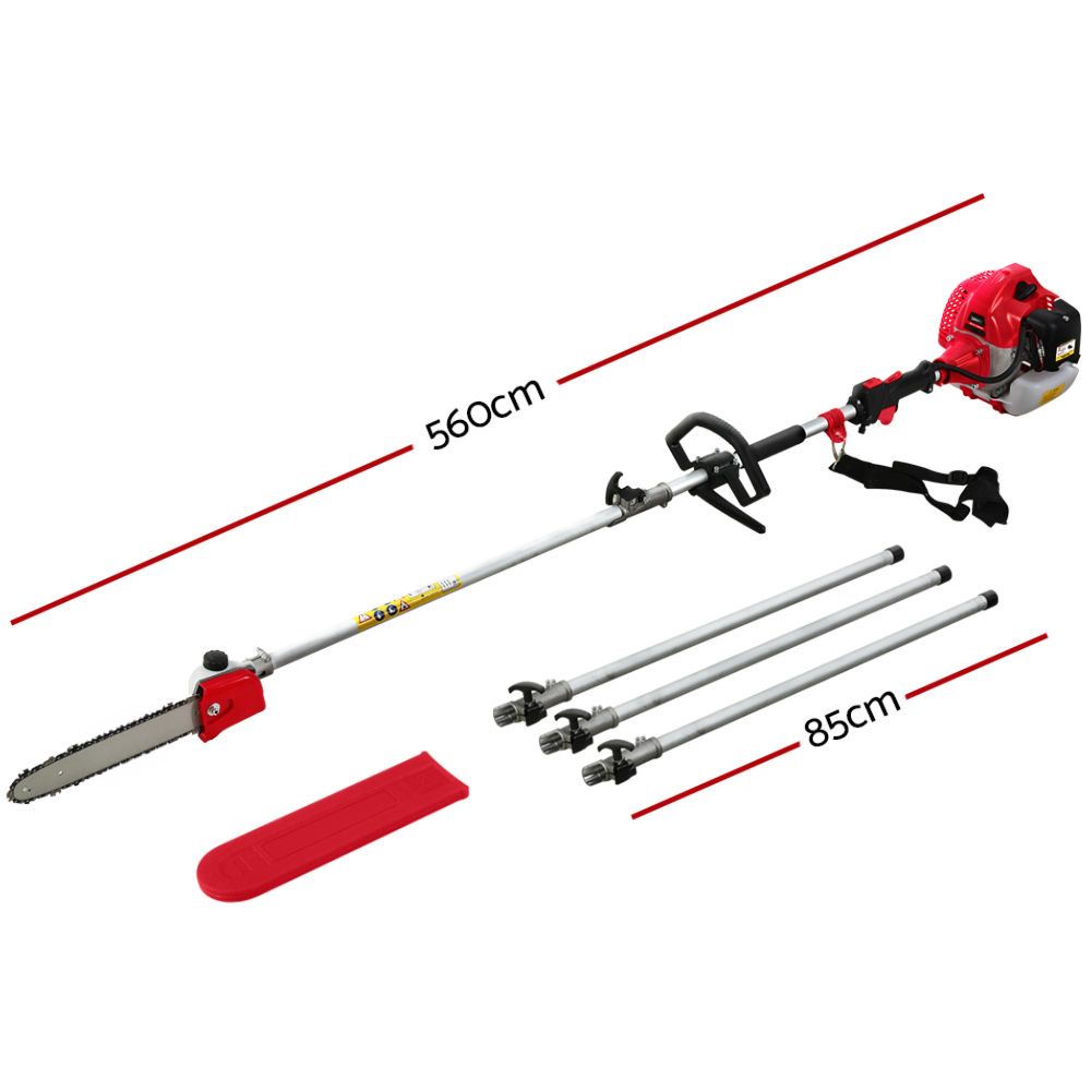 Pole Chainsaw Petrol Saw Chain Tree Pruner Extended - 65CC