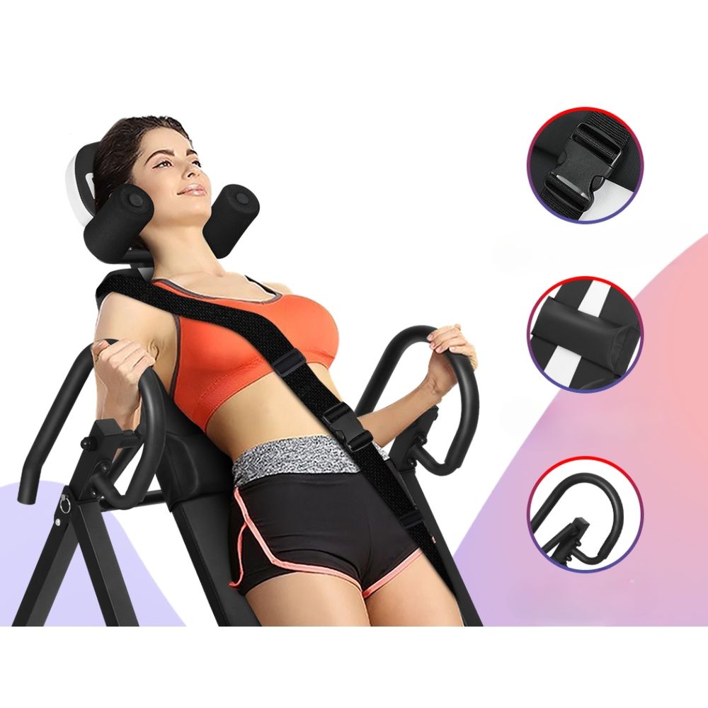 Home Gym Inversion Table Gravity Exercise Inverter Back Stretcher - Max User Weight 120kg