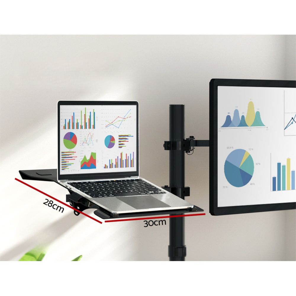 Monitor Arm Stand Laptop Tray Display Desk Mount Bracket Screen Holder