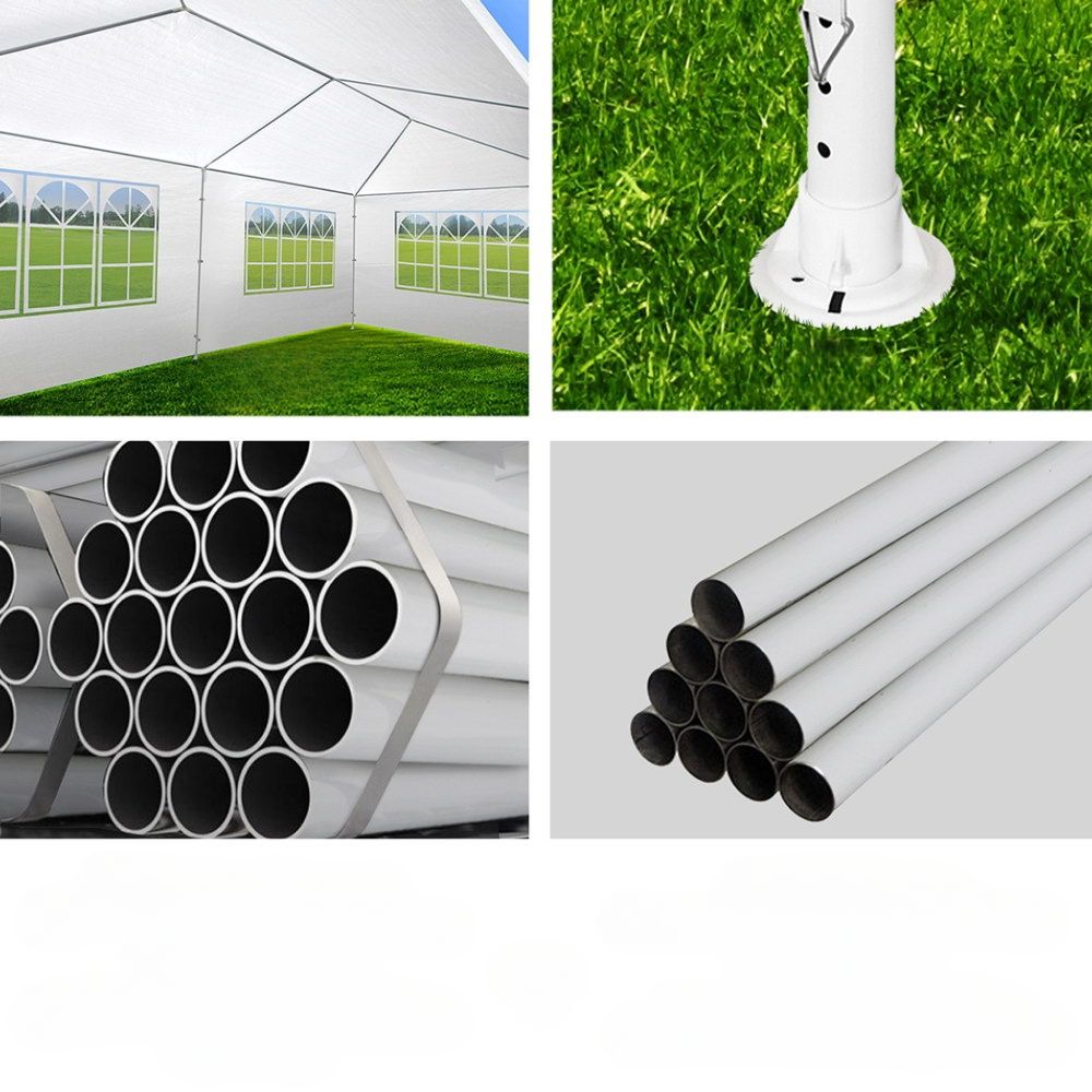 Outdoor Wedding Party Camping Gazebo Tent 8 Wall Panels - 3x9m