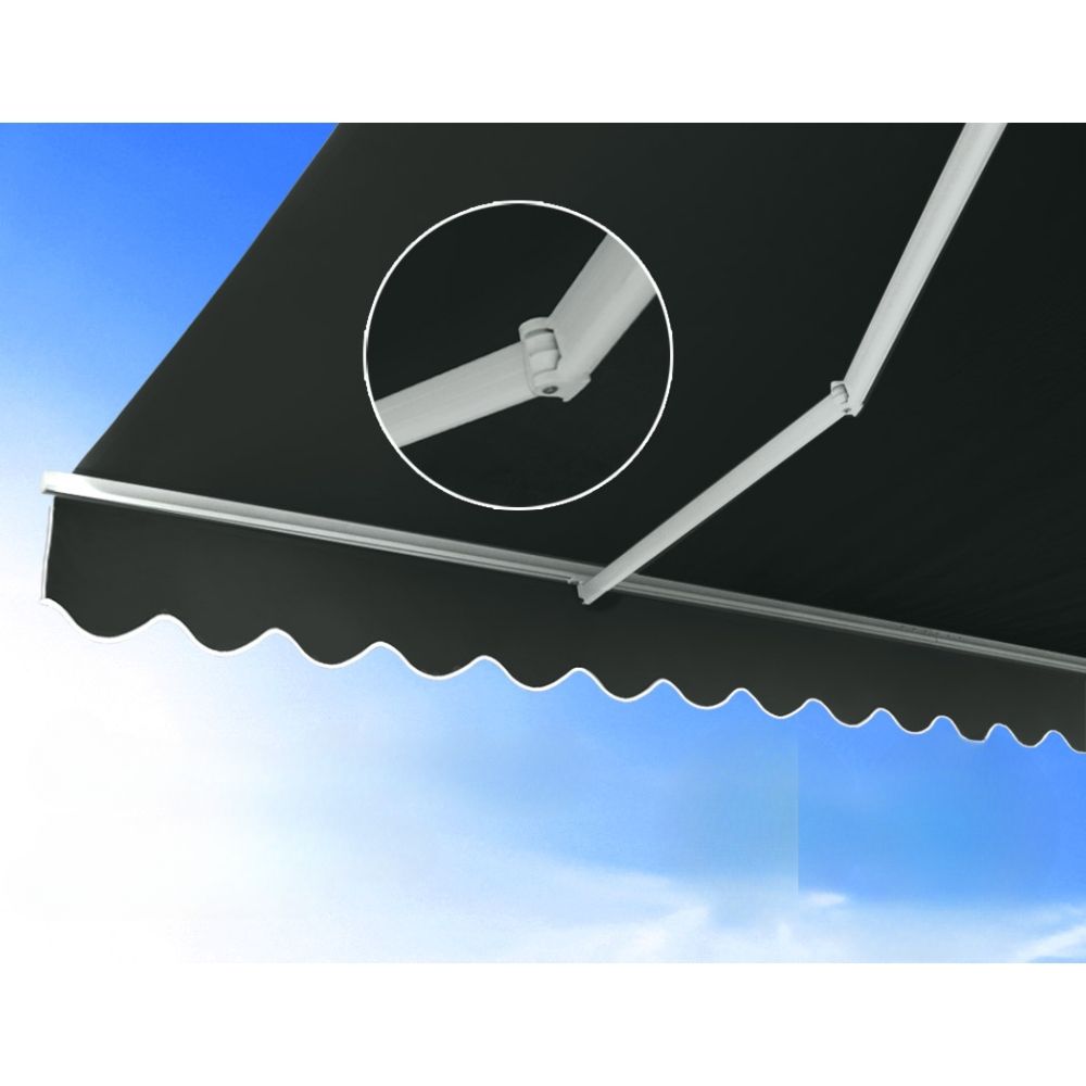 Motorised Folding Arm Awning Outdoor Sunshade - 3x2.5m