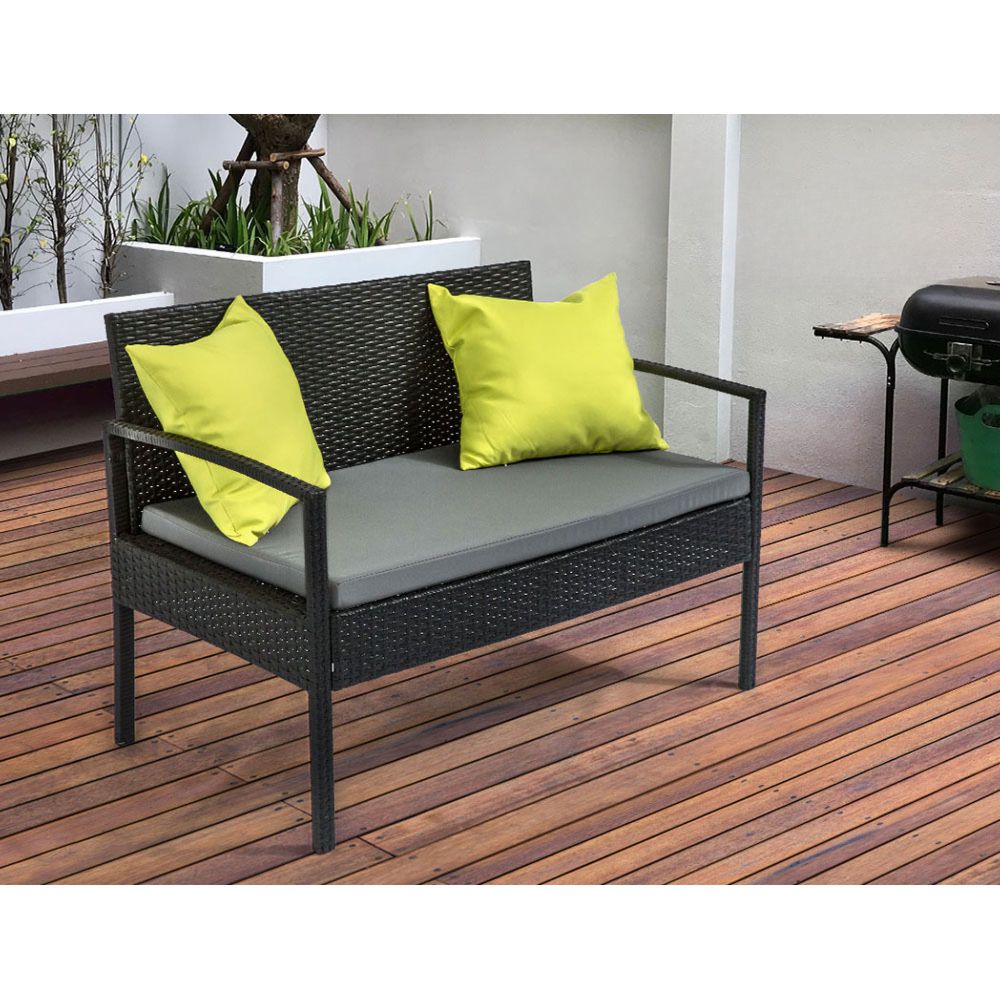 Outdoor Furniture Garden Patio Table Chairs Lounge Set - Lime Green