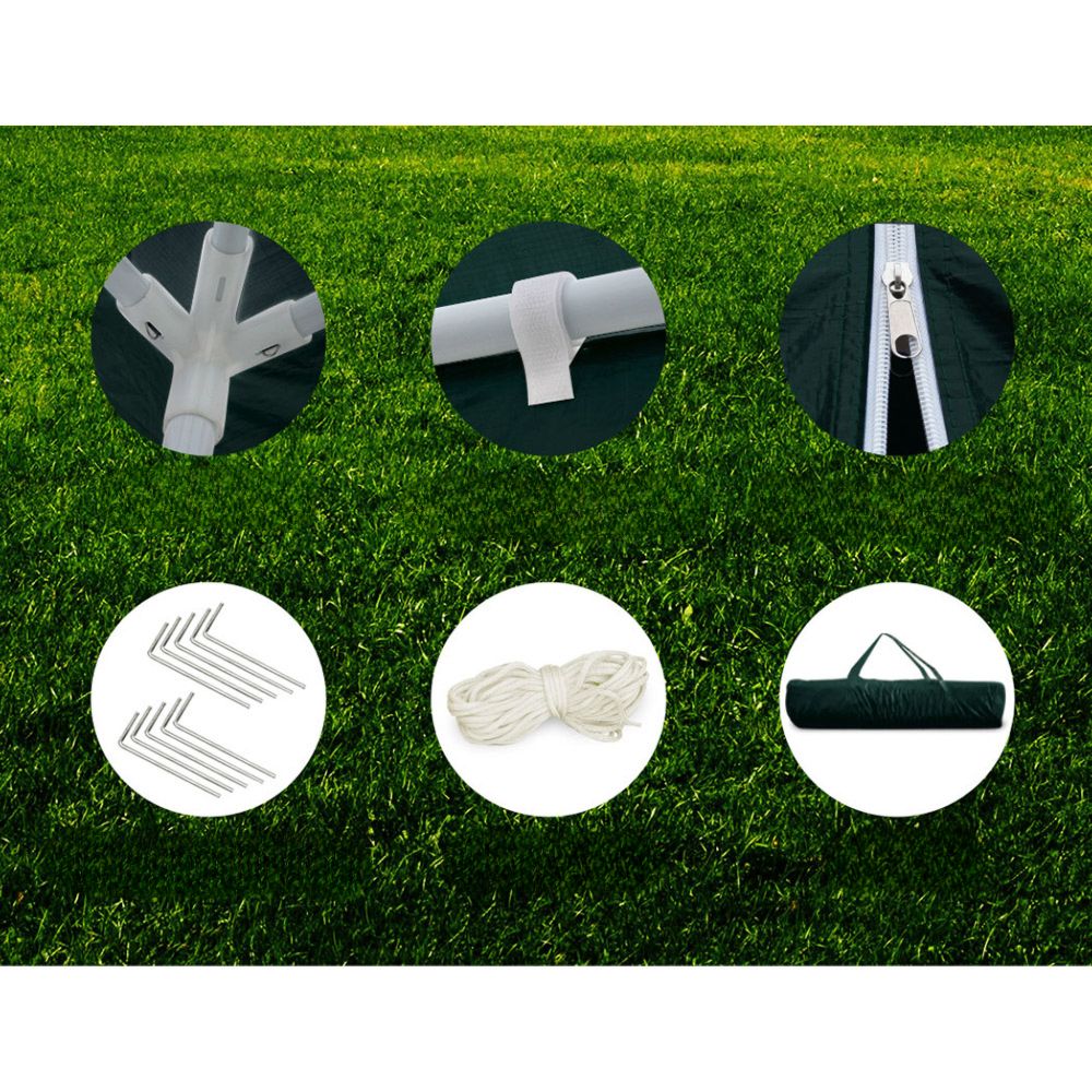 Gazebo Outdoor Marquee Party Camping Tent 4 Wall Panels - 3x6m