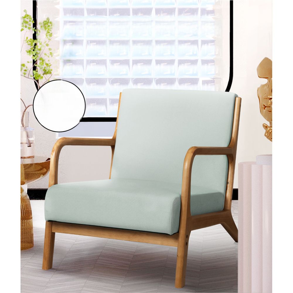 Armchair Lounge Chair Accent Armchairs Couch Sofa Bedroom Grey Wood