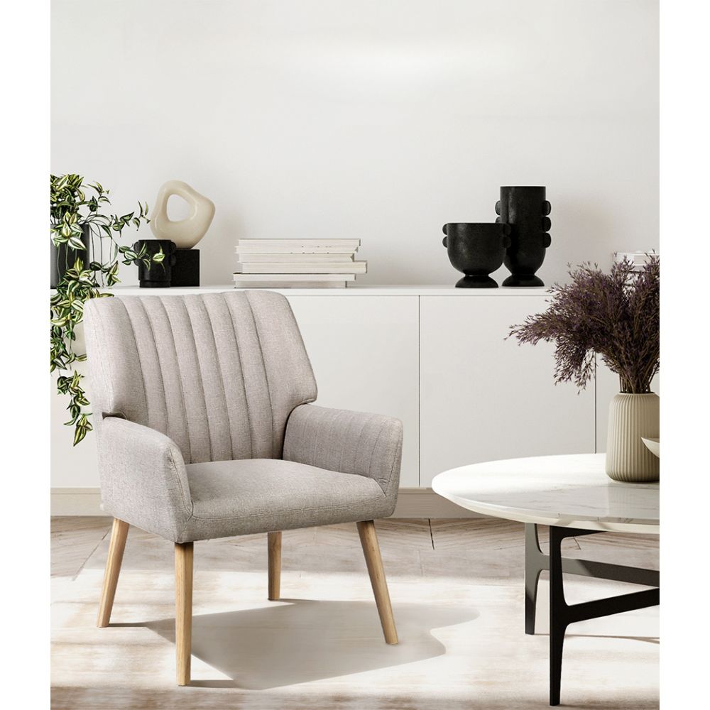 Armchair Lounge Chair Armchairs Accent Chairs Sofa Couch Fabric Beige
