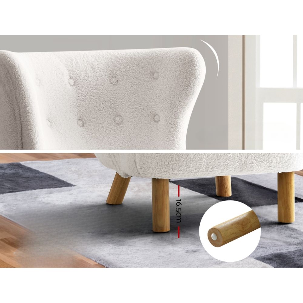 Armchair Lounge Accent Chair Armchairs Couch Chairs Sofa Bedroom White