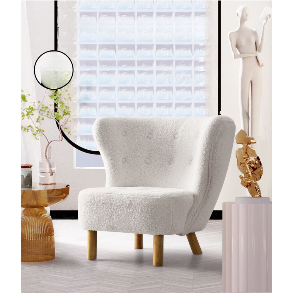Armchair Lounge Accent Chair Armchairs Couch Chairs Sofa Bedroom White