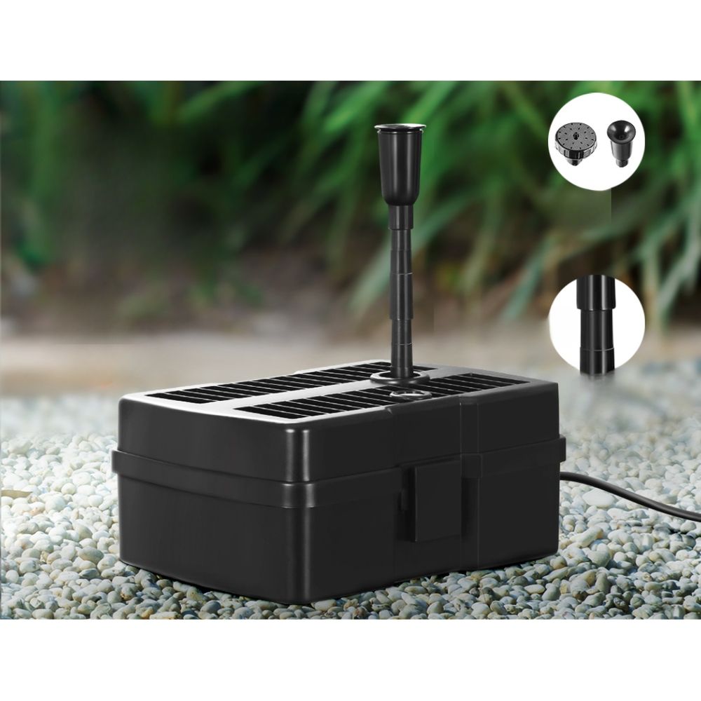 Solar Pond Pump with Eco Filter Box Water Fountain Kit - 9V