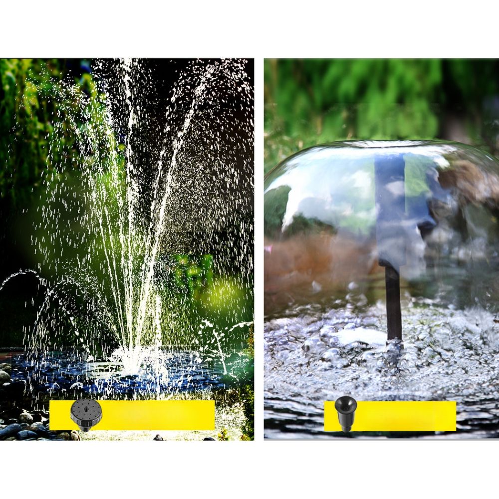 Solar Pond Pump with Filter Box Water Fountain Kit - 5ft