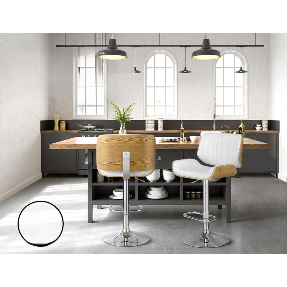 Bar Stools Kitchen Stool Chairs Metal Barstool Dining Chair Swivel White