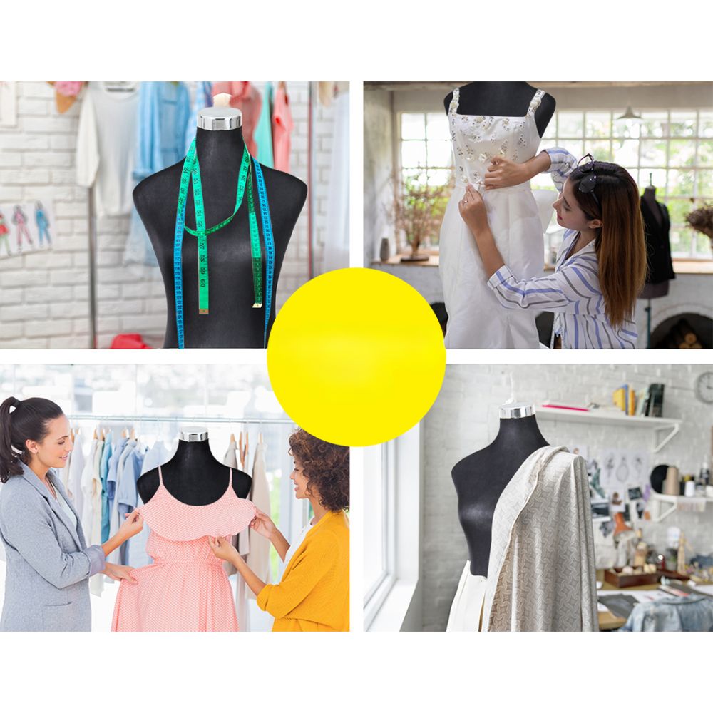 Female Mannequin Dummy Model Dressmaker Clothes Display - Black