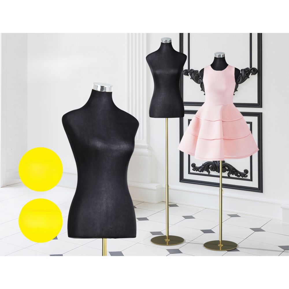 Female Mannequin Dummy Model Dressmaker Clothes Display - Black