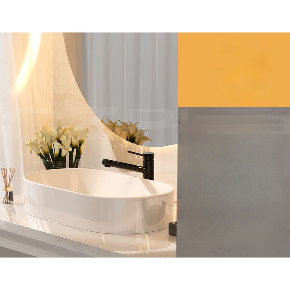 Bathroom Basin Vanity Ceramic Basin Above Counter Hand Wash Long Shape