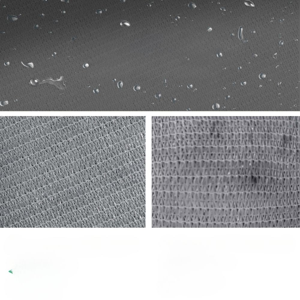 Sun Shade Sail Cloth Outdoor Canopy Rectangle Grey 280GSM - 3x3m