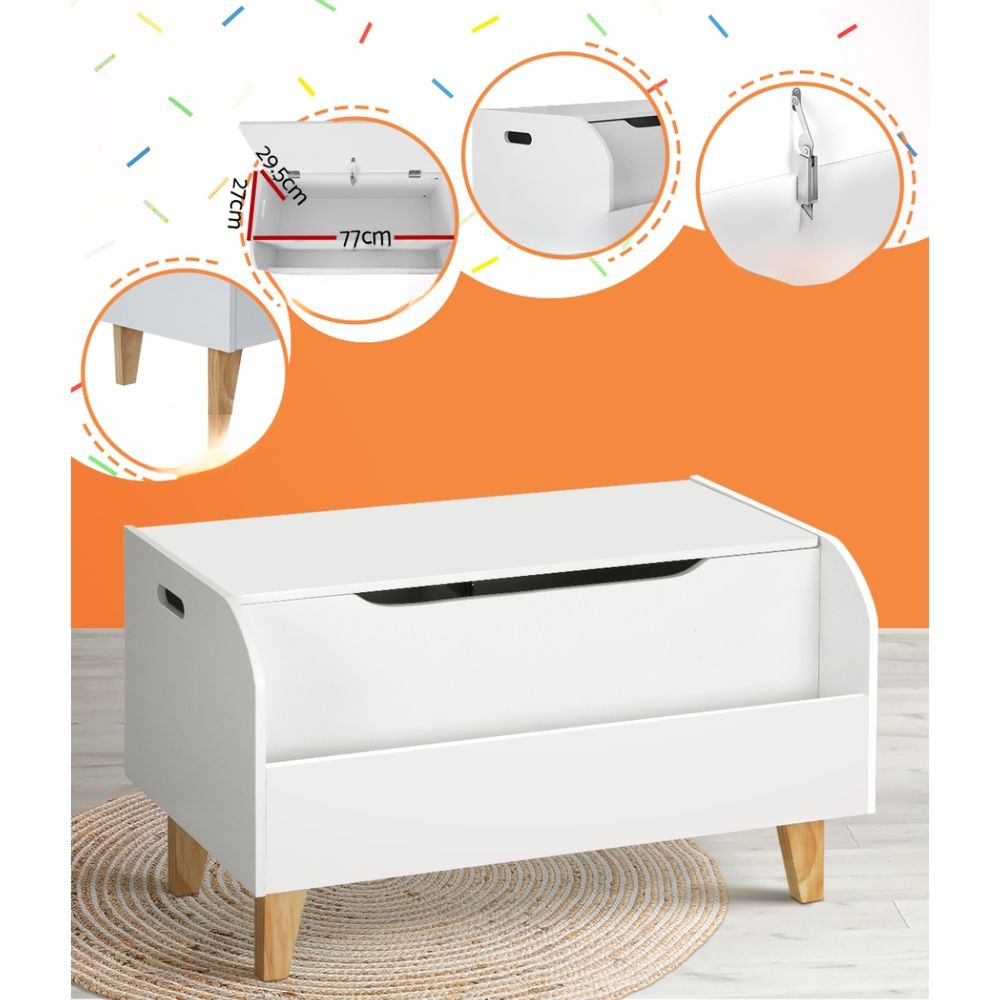 Kids Toy Bookshelf Storage Children Room Organiser Display - White