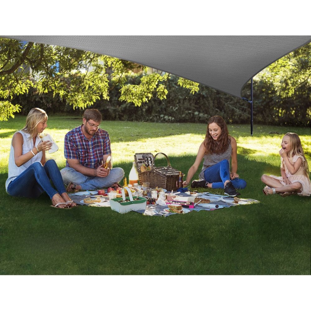Sun Shade Sail Cloth Outdoor Canopy Rectangle 280GSM - 3x3x4.3m
