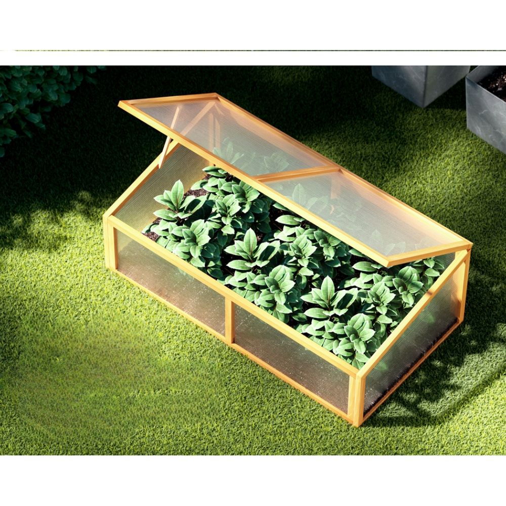 Garden Bed Raised Wooden Planter Box Vegetables 110x58x41.5cm