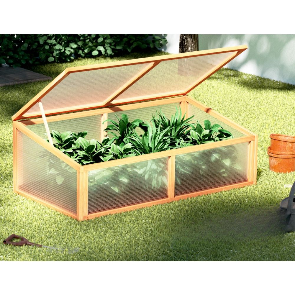 Garden Bed Raised Wooden Planter Box Vegetables 110x58x41.5cm