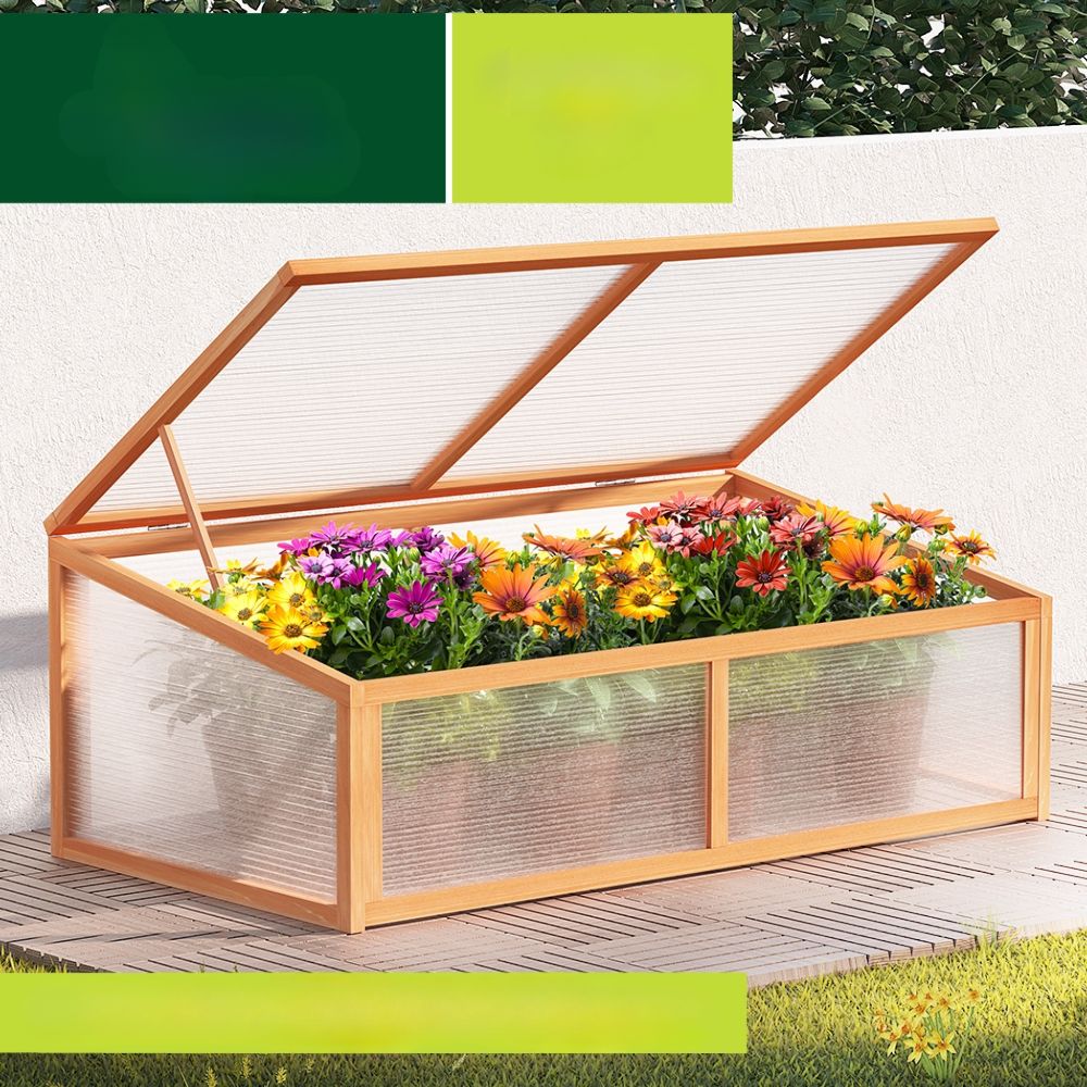 Garden Bed Raised Wooden Planter Box Vegetables 110x58x41.5cm